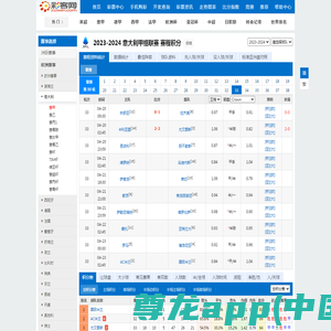 2023-2024赛季意甲赛程资料统计—彩客网